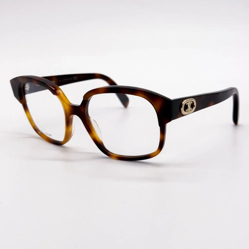 NEW CELINE CL50074I 053 HAVANA WOMEN EYEGLASSES CELINE - Picture 2 of 10